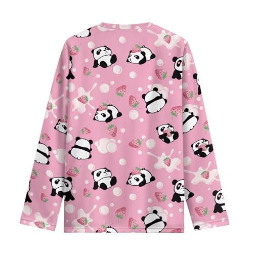 Kids Long Sleeves Shirts Casual Boys Girls Sport Pullover Top for Fall Daily Trip 3-16Y2