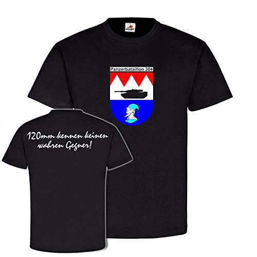 T-shirt PzBtl 304 120 mm Heidenheim Bataillon BW avec armoiries