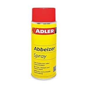 ADLER Afbijtspray, 400 ml, zeer effectieve lakverwijderaar voor hout, metaal, steen en beton, eenvoudig in gebruik
