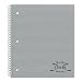 National Brand Kolor Kraft Cover Notebook, College with Margin, 1-Subject, 11 x  8.875 Inches, 80 Sheets, 3 Assorted Colors, 1 Book per Order, Color May Vary (33709)