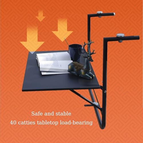 Table suspendue pliable pour garde-corps de balcon et terrasse - 8