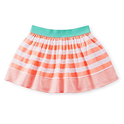 Carter's Baby Girl's Dot Striped Skort (24 Months, Coral Stripe)