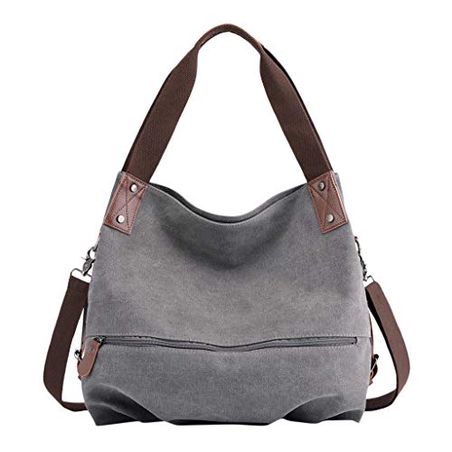 Sac fourre-tout en nylon vintage et toile décontractée pour femme