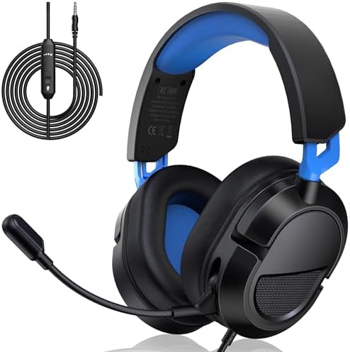 PS 5/4 Headset, Gaming Headsets with Mic 𝟐𝟎𝟐𝟓 𝐔𝐩𝐠𝐫𝐚𝐝𝐞 for PS 5 Pr...