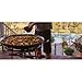 Garcima Tabarca Paella Pan Set with Burner, 20 Inch Carbon Steel Outdoor Pan and Reinforced Legs Imported from Spain (14 Servings)