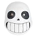 CoolChange Maschera a Forma di Teschio di Latex di Undertale, Taglia per Bambini
