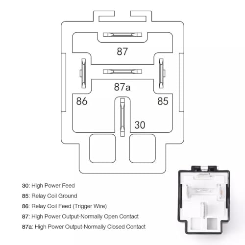Arregla luces que parpadean usando cables de interruptor de relé de 12V CC 30A SPST de 5 pines 8