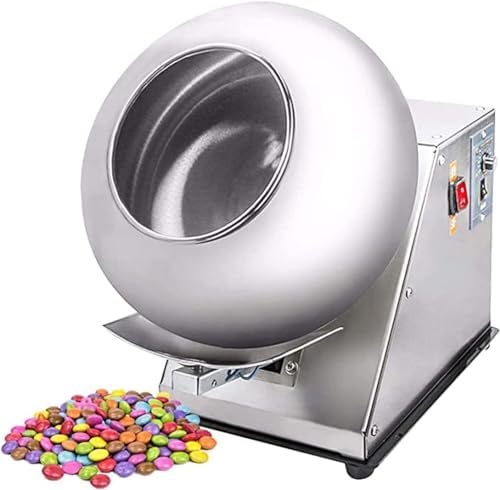 Mini Chocolate Coating Machine - Small Commercial Candy & Chocolate Polishing Machine, 2-5kg/H Capacity, Efficient Sugar Coating & Drying Solution for Confectionery