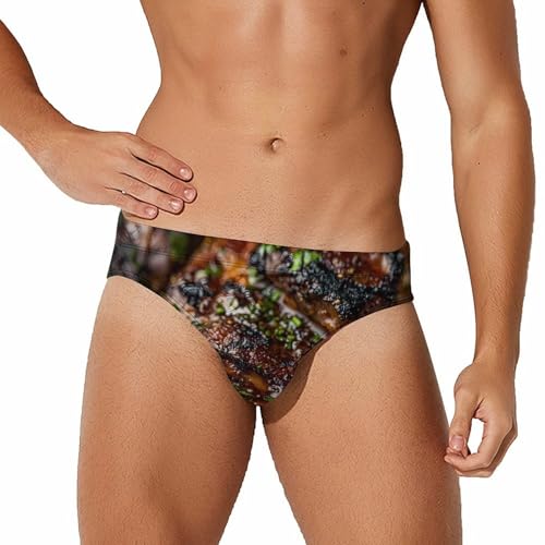 Beef Steak Men's Swim Trunks Briefs Swimsuit Swimwear Bathing for Underwear Beach - Main Image
