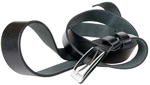FLW Cinto de couro de vaca resistente 1,4 polegadas (36 mm) de largura longo 77 polegadas (195 cm) p