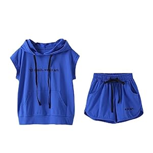GETS Children’s Clothes, Girls’ T-Shirt, Shorts, 2-Piece Set, Kids Clothes, Top, Hooded, Activewear, Girls’ Clothes, Cute, Casual, For Playing in the Sea, Everyday Wear, Athletic Wear, Loungewear