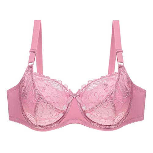 DUHGBNE Brasier push up para mujer, brasier sexy de control de encaje, brasier de control firme,...