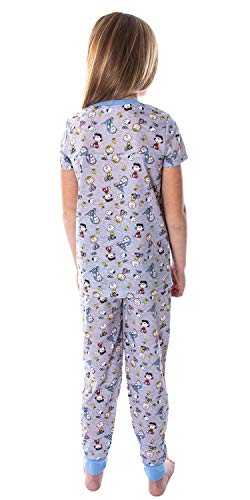 Peanuts Girls' Woke Up This Cute Pajamas Shirt And Pants 2 Piece PJ Jogger Pajama Set4