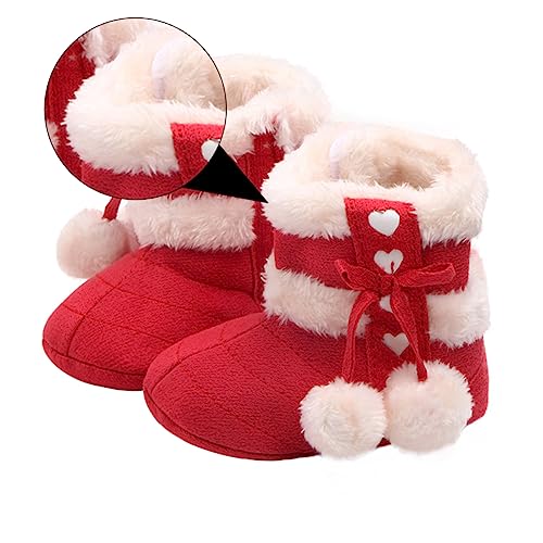 Healeved Winter Schuhe Bowknot Design Weiche Baumwoll Prewalker...