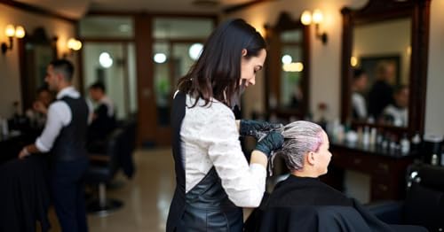 Friseurhandtuch Telo asciugamano professionale da parrucchiere, confezione da 12 pezzi, non stinge, 100% cotone, nero indantrene, 400 g/m2, spugna, 50 x 90 cm