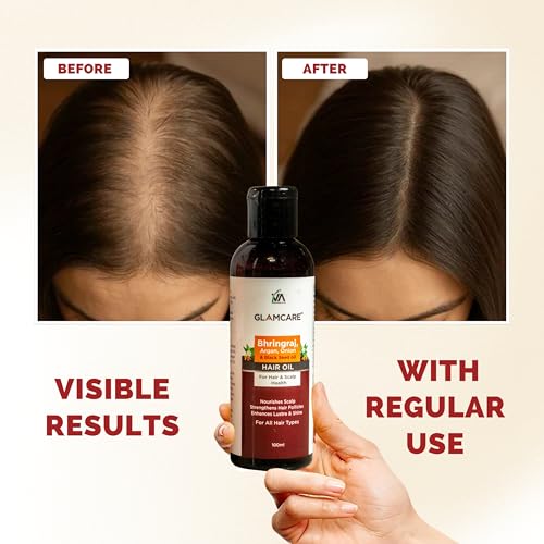 Image of Bhringraj Argan Onion & Black Seed Hair Oil for Hair Growth | Nourishes Scalp & Reduces Hair Fall | Vegan friendly | For Men & Women | 100 ml