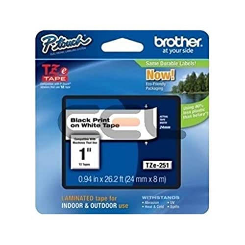 Brother TZ251CIV sur Rouleau 2 4 cm x 8 1 cassette ruban laminé pour Brother PT D600 P Touch PT 3600 D610 D800 E550 P750 P900 P950 P Touch EDGE PT P750 - vue 3