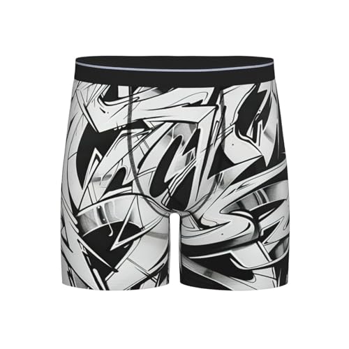 HUIopq Calzoncillos tipo bóxer para hombre, elásticos, suaves, transpirables, para uso diario, Negro, L