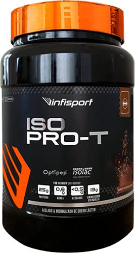 Infisport Isopro-t 1kg | 100% Premium Whey Protein Isolate | Proteinas para masa muscular con aminoácidos | Alto en Proteinas | Bajo en Grasa y Azúcar | Sin Gluten | ISOLAC