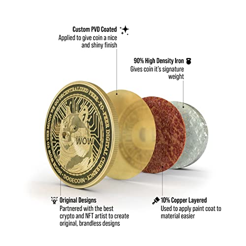 Moneda física conmemorativa Dogecoin (Doge) miniatura 4