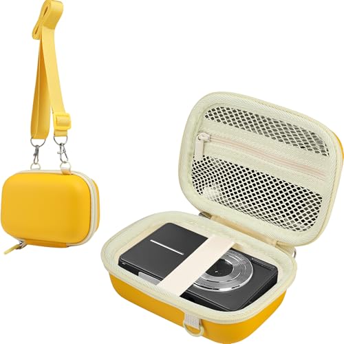 Funda Compacta y Resistente para Cámara, Color Amarillo