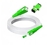 MiusKiw Cable Fibre Optique SC/APC-SC/APC pour Orange SFR Bouygues Freebox Sosh RED by SFR, Rallonge fibre optique Avec un Coupleur Gratuit, Jarretière fibre optique simplex monomode (3M)