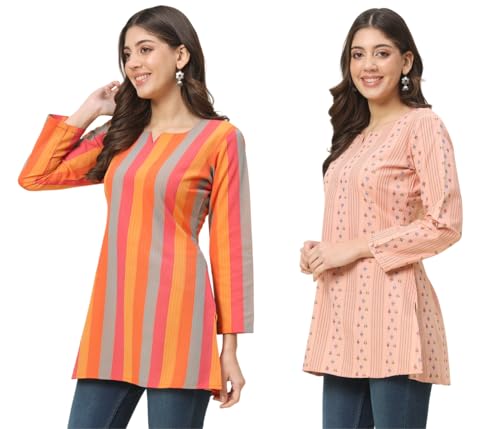 Image of Chafi Women's Cotton Regular Short Kurti