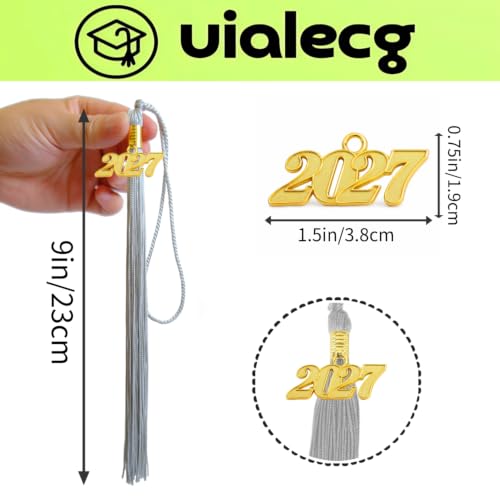 Image of Graduation Tassel 2027 for Grad Cap,Gold Tassel with Gold Charm