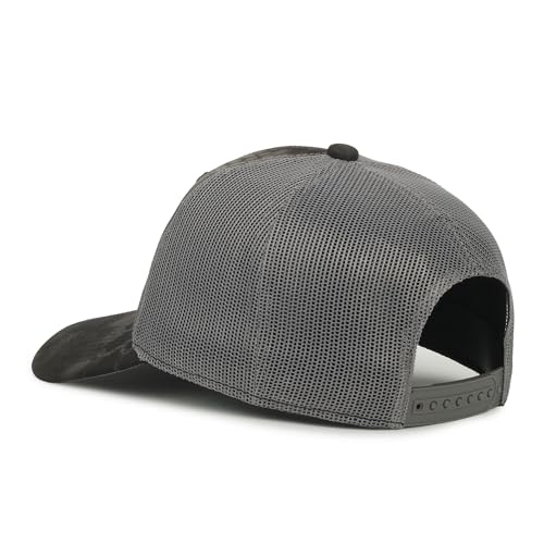 Image of Camouflage Flag Patch Trucker Hat - Cotton Canvas, Mesh Back, Structured High Crown, Plastic Snap Closure, One Size