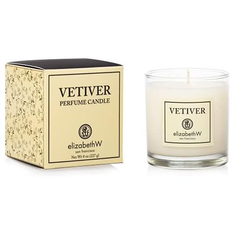 elizabethW Vetiver Soy Jar Candle Cover