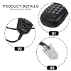 SPORTARC MH-48 6 Pin Handheld Speaker Mic for Yaesu FT-8800R FT-1900R Two Way Radio with Programmable Buttons High Fidelity Audio Dynamic Microphone for Vehicle Mount Black Standard #4