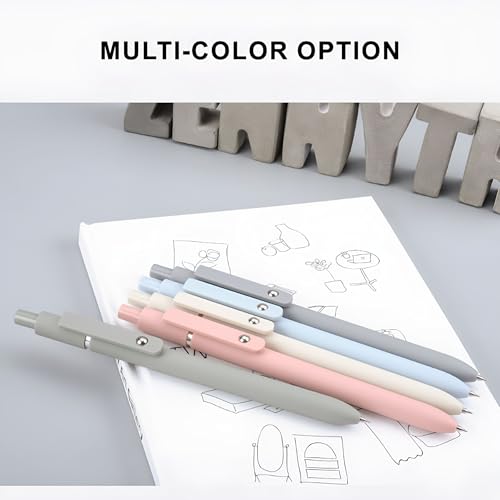 Pack 5 bolígrafos de gel multicolor con recarga miniatura 3