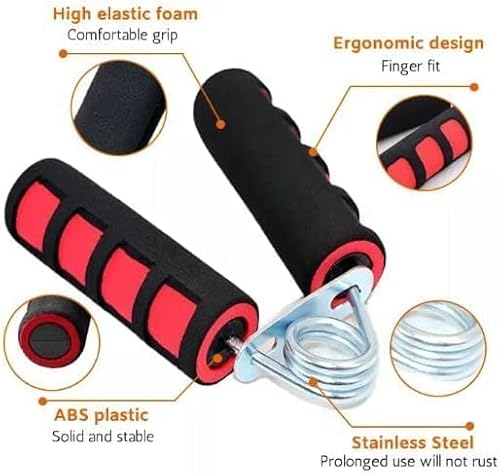 Boomiboo Hand Grip Strengthener, Hand Soft Foam Manual Exerciser, Rapid Increase Of Wrist, Forearm And Finger Strength Exercise Equipment, 2 Pack #TOP2