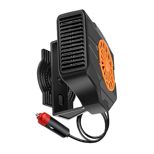 Riscaldatore per auto Riloer per camper 24V 200W Riscaldatore portatile per auto Ventilatore disappannamento Disappannamento Sbrinatore Condizionatore con rotazione di 360 gradi