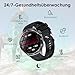 2026 Neu Smartwatch Herren mit EKG/ΒΙυτｚυcker/Harnsäure/BMI Rund 1,43"AMOLED Fitness Gesundheitsuhr mit 24h Herzfrequenz Blutdruck SPO2,Schlaf/Apnoe-Monitor Bluetooth-Anrufe SOS-Notruf für iOS Android