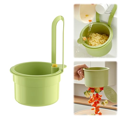 Colador de fregadero,colador de grifo colgante,cesta de drenaje de plástico,colador de drenaje multifunción,adecuado para la mayoría de los grifos estándar,para lavado y almacenamiento de cocina