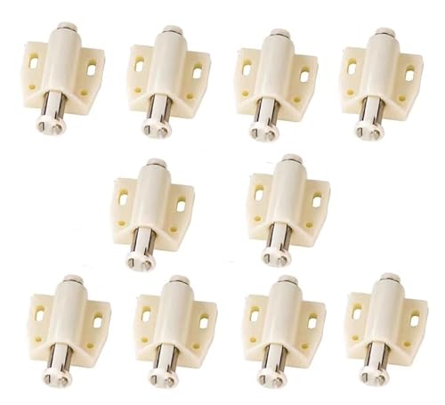 QHUCBAEG Pestillo for Abrir Puertas, pestillo for Armario, Paquete de 10 pestillos magnéticos for Abrir y Abrir, Cierre magnético con Resorte for gabinete, Armario, habitación, Cocina (Color : C)