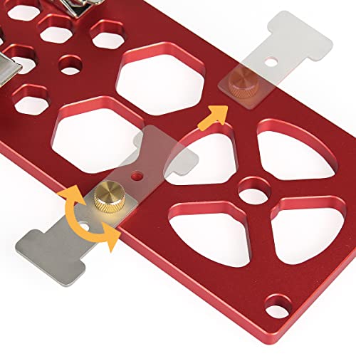 DDWT Upgraded 340mm Track Saw Square Right Angle Circular Saw Guide Rail Angle Stop Accessories Compatible with Festool and Makita Guide Rail (Red) - Thumbnail 7