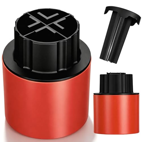 Image of Remerry 1 Pcs Chemical Jug Seal Cutter, EAS Cut Seal Remover Opener, Red | Safe & Easy Chemical Jug Cutter Tool for Storage Barrel Mouth, with Ejection Safety Blade System, Holds up to 25 Cut Seals