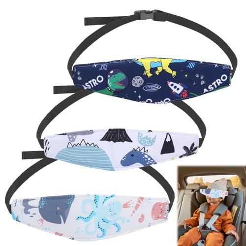 Menibeuty Sujeta Cabezas Coche Para Niñost, 3pcs Soporte Seguridad Bebe En El Coche Safety Rest Dispositivo Antiabandono Bebe Coches Para Seguridad Y Confort En Viajes En Auto, Soporte Cabeza Niño