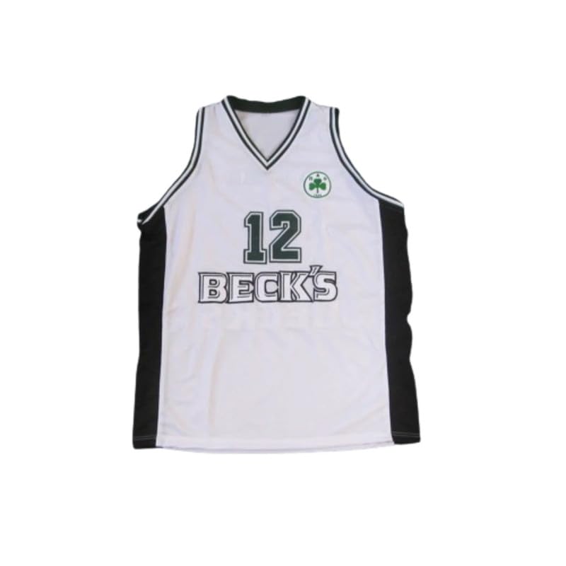 Dominique Wilkins 12 Panathinaikos B.C. White Basketball Jersey Sewn Any Name Number