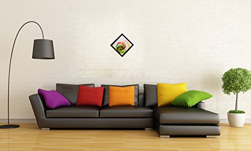 Image of eCraftIndia 'Abstract' UV Art Painting (Synthetic Wood, 36 cm x 36 cm, Matt Textured, FPGK1263)