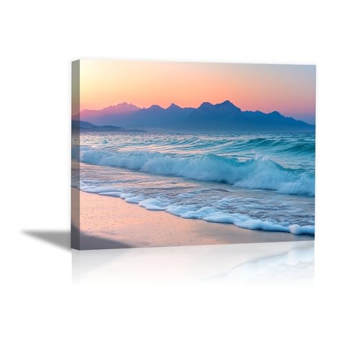 Cuadros modernos mar azul para llenar tu dormitorio de paz 1
