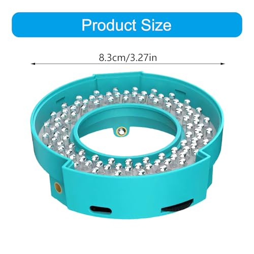 Lampe de microscope contre les ombres - Éclairage LED circulaire 8 segments - 6