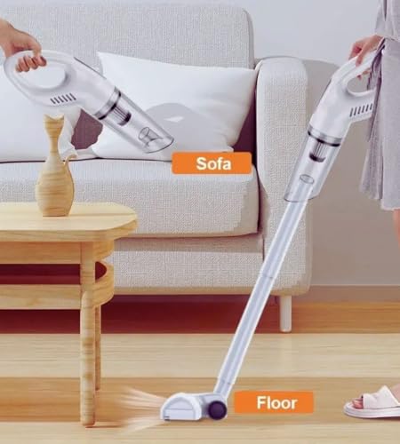 Aspirapolvere Senza Fili Scopa Elettrica 120 W Senza Sacco Ricaricabile Pulizia Casa Auto Tende Divano 108 cm con Accessori - 7