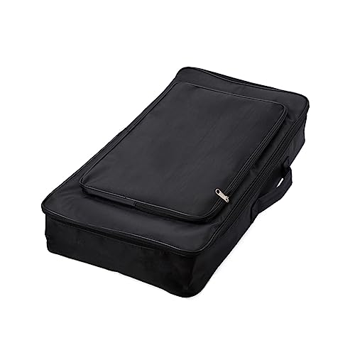 FAVOMOTO Electric Guitar Pedalboard Bag Effect Pedal Storage Case Zipper Pouch for Black M601