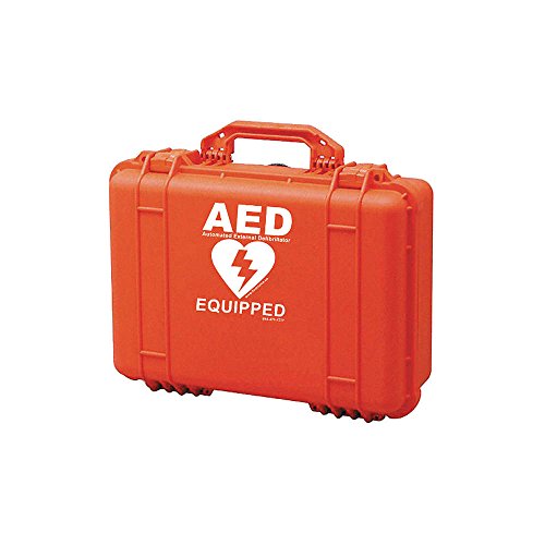 First Voice V18001-M AED Rugged Lifetime guaranty Pelican Waterproof Carrying Medium Case with Foam