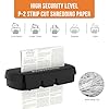 Home Office Paper Shredder,Woolsche 10-Sheet Strip Cut with 3.17-Gallon Basket,P-2 Security Level,CD & Credit Card Shredder,Durable & Fast - Jam Proof System - ETL Certified