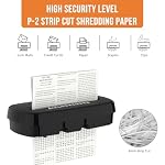 Home Office Paper Shredder,Woolsche 10-Sheet Strip Cut with 3.17-Gallon Basket,P-2 Security Level,CD & Credit Card Shredder,Durable & Fast - Jam Proof System - ETL Certified - Image 4
