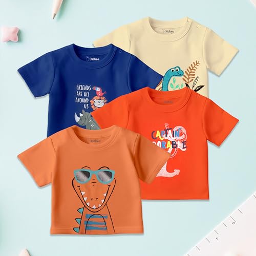 Image of Kidbea Bamboo Kids T-Shirt Ultra-Soft Premium Half Sleeve Graphic Tee for Girls, Casual Summer Wear for Toddlers & Kids